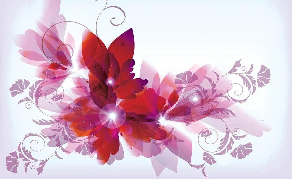 Fototapet - Arta din flori - abstact (152,5x104 cm)
