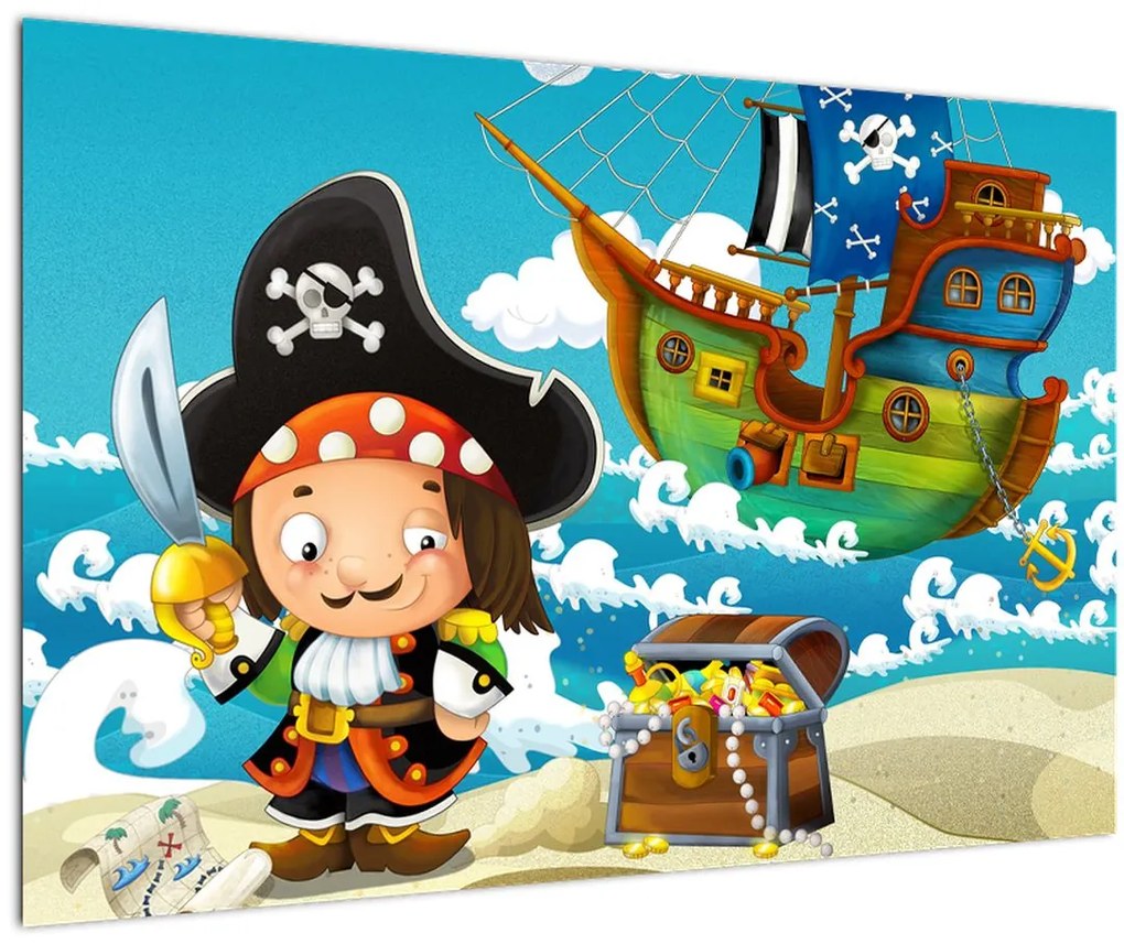 Tablou - Comoara piraților (90x60 cm)