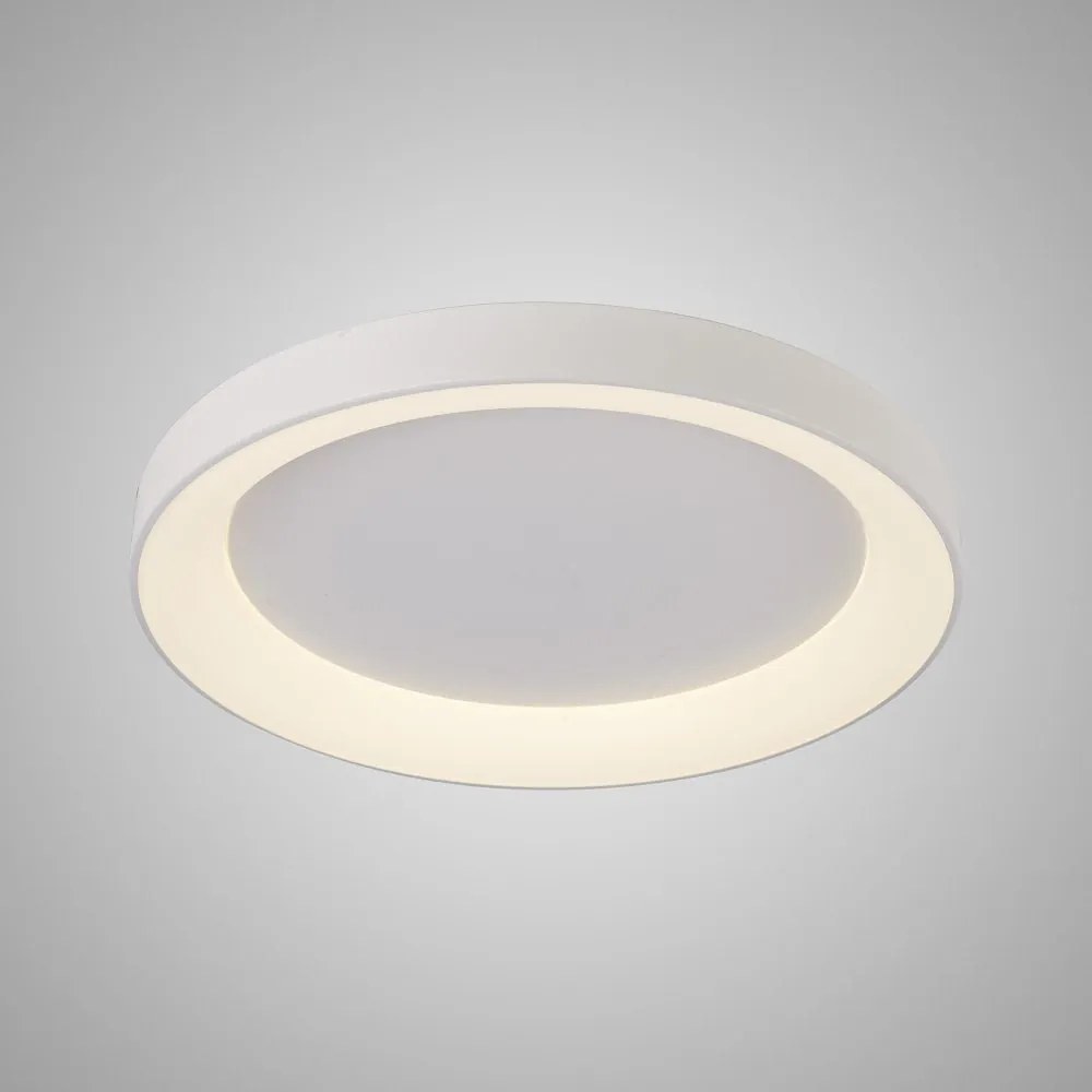 Plafoniera LED cu telecomanda design circular NISEKO II White 78cm