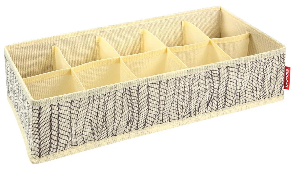 Tescoma Organizator pentru șosete și rufe FANCYHOME, 40 x 18 x 10 cm, alb-deschis