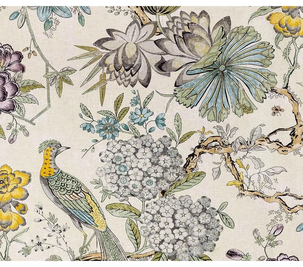 Lenjerie de pat din bumbac organic pentru pat de o persoană Descanso Daisy, 140 x 220 cm