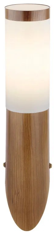Aplica de exterior optic lemn, din oțel inoxidabil, 1 bec, dulie E27, 3157W, Globo