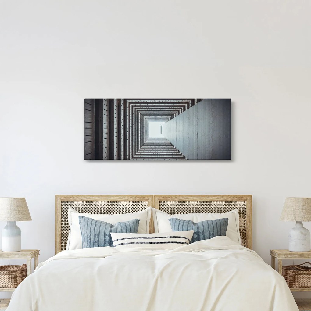 Tablou - Vedere din interiorul clădirii (120x50 cm)