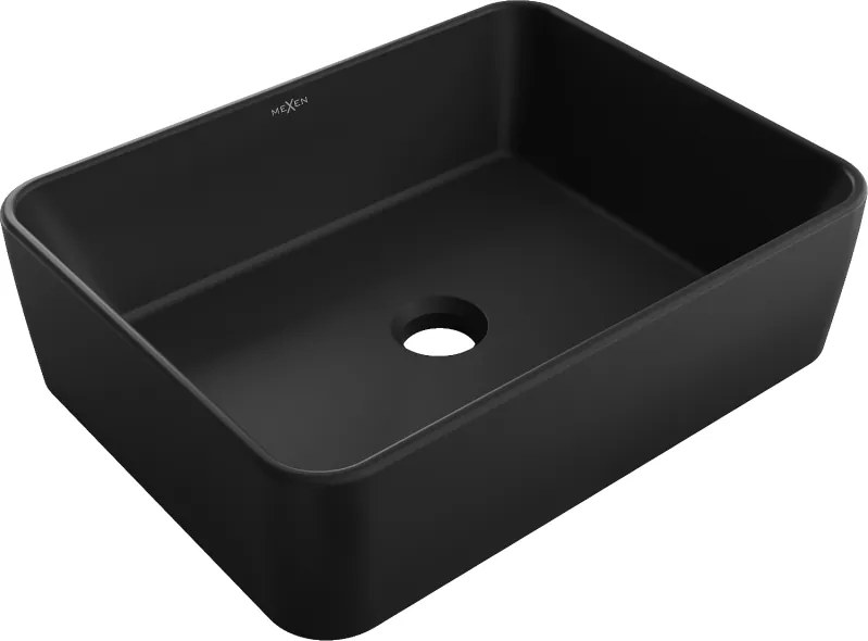 Mexen Catia chiuvetă de blat 48 x 37 cm, negru mat - 21314885