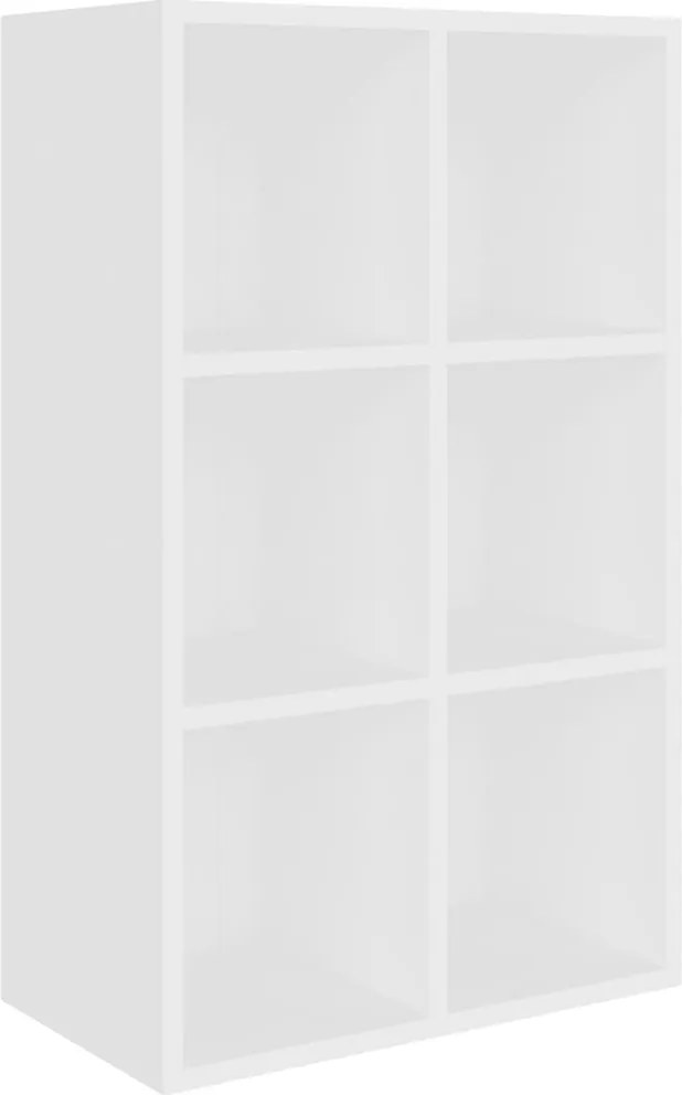 vidaXL Bibliotecă/Servantă, alb, 66x30x98 cm, PAL