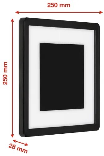 Telefunken 315905TF - Aplica LED de exterior pentru perete, 15W, 230V, IP44, 4000K, negru