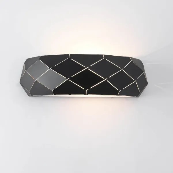 Aplică de perete REUS 1xE27/40W/230V neagră