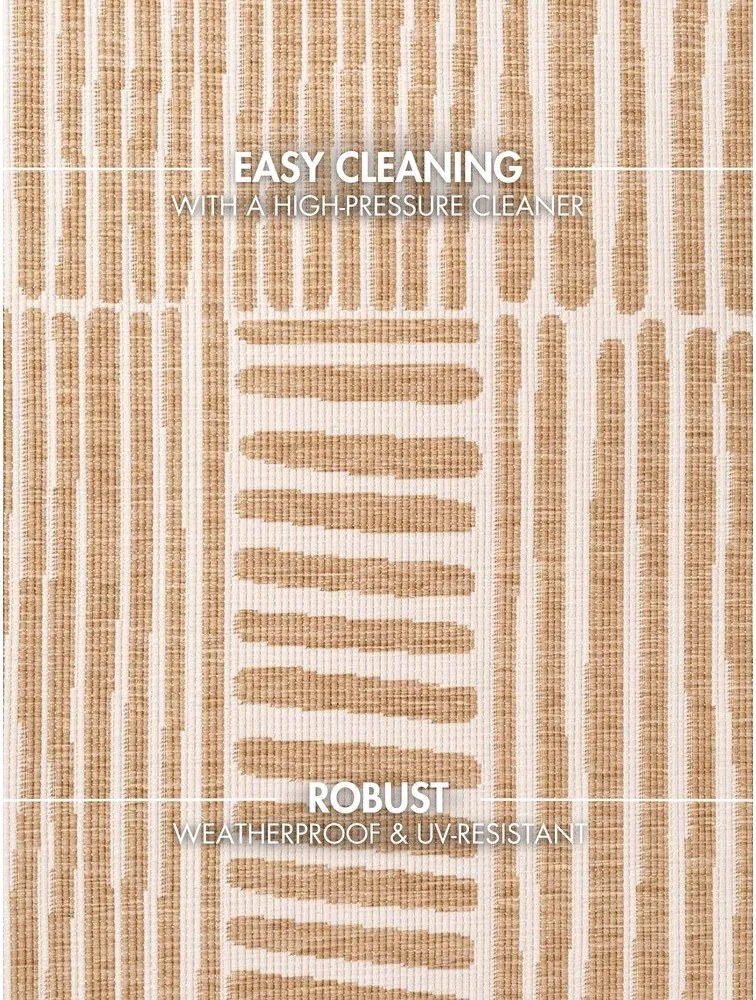 Covor pentru exterior și interior crem/în culoare naturală rotund ø 200 cm Haringey Bounds – Ted Baker