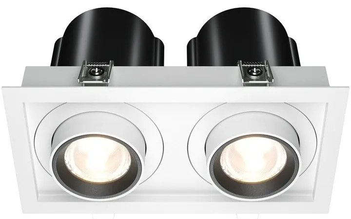 Spot LED incastrabil rotativ retractabil Hidden 2 alb