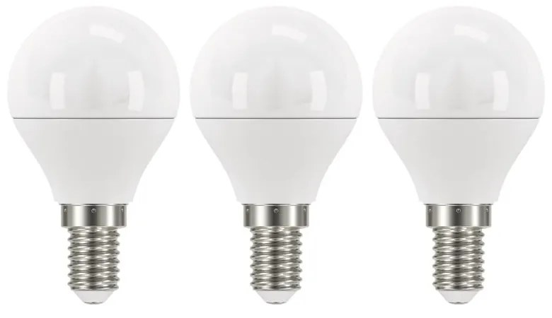 Set 3 becuri cu LED EMOS Classic Mini Globe Warm White, 5W E14