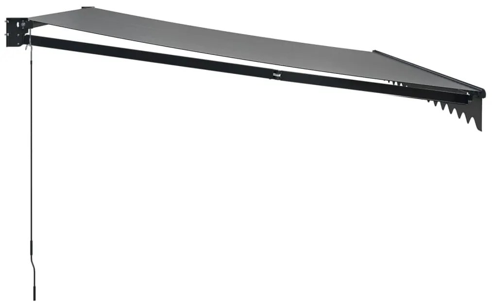 Copertina retractabila, antracit, 4x3 m, textil si aluminiu