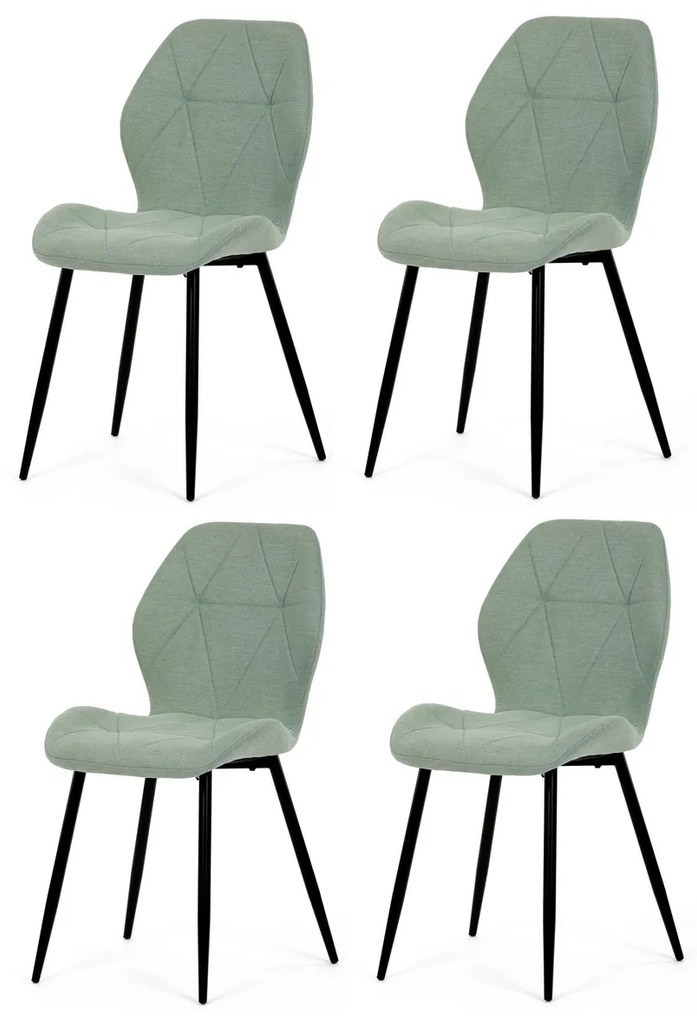 Set de scaune de sufragerie CT-285 GRN2, 4 buc.
