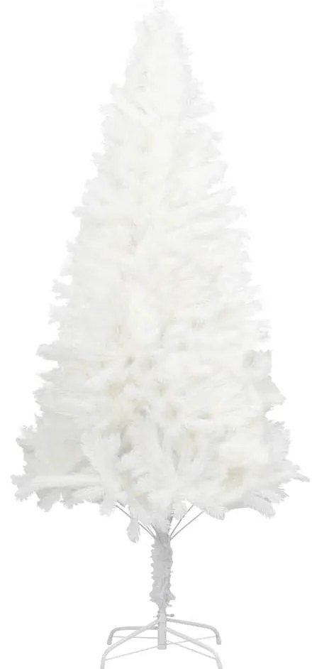 Pom de Craciun artificial, ace cu aspect natural, alb, 120 cm 1, 120 cm