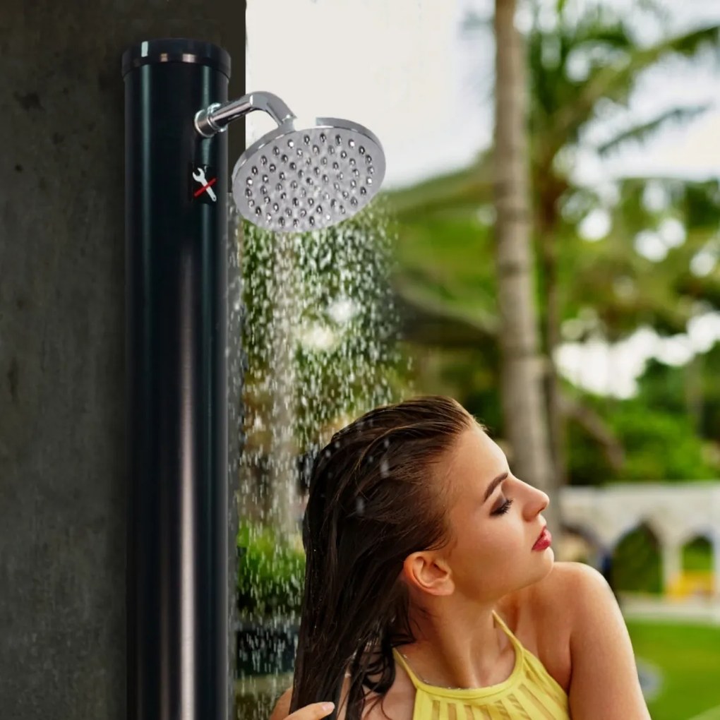 Duș solar DELFINA, 20 l, negru Jurhan