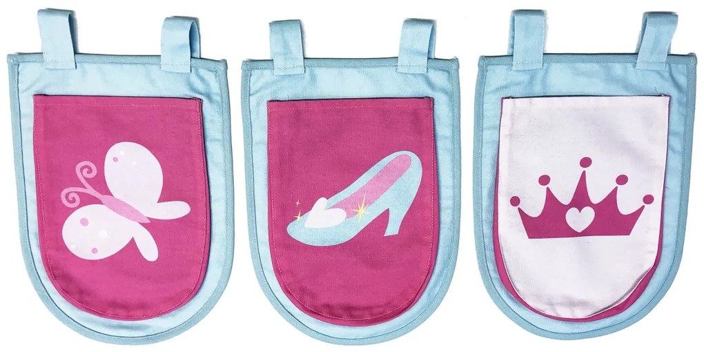 PINO PAT SEMI-INALT cu slide, perdea și 3 buzunare Princess.