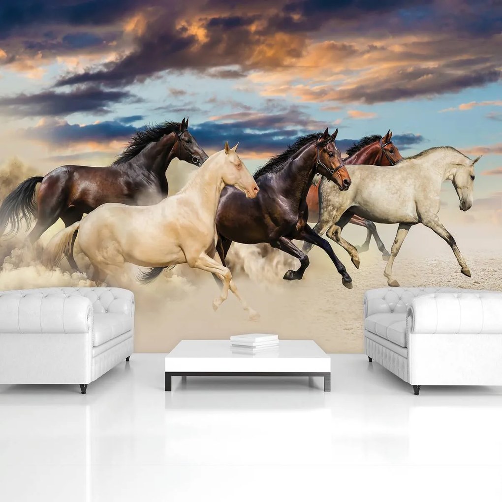 Fototapet - Galopul mustangilor (152,5x104 cm)