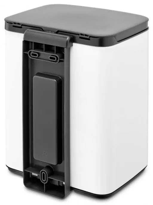 Cos de gunoi Brabantia Bo Small 1006627, 7 L, Deschidere lina si silentioasa, Baza antiderapanta, Alb