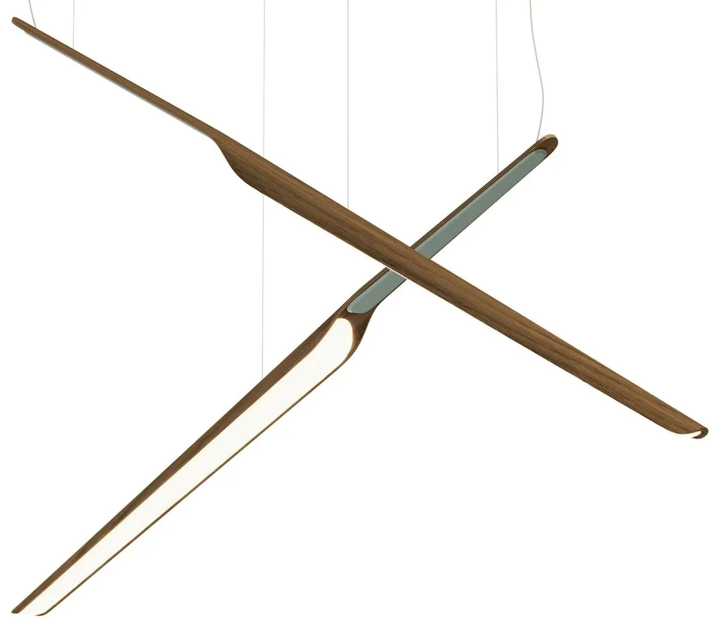 Lampă suspendată Swan Wing 1130 mm, reglabilă, multe variante - TUNTO Model: vigoare, Capac: placaj presat, culoare verde