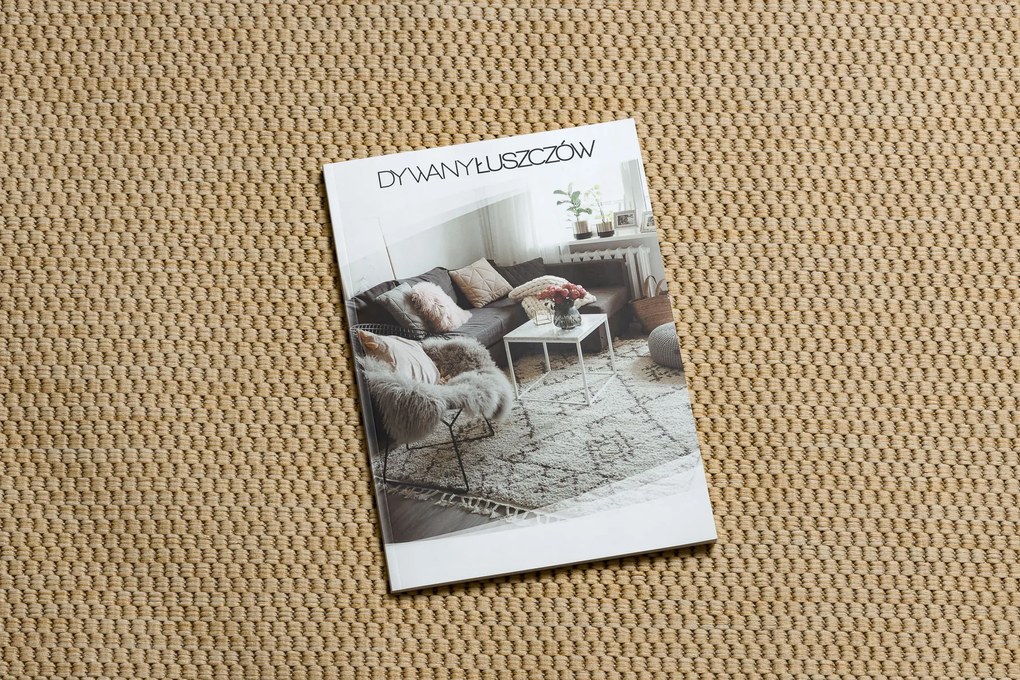 Covor sisal Floorlux rotund 20195 mais si coffee