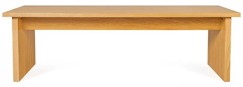 Măsuță de cafea în culoare naturală cu blat cu aspect de lemn de stejar 60x120 cm Stripe – Woodman