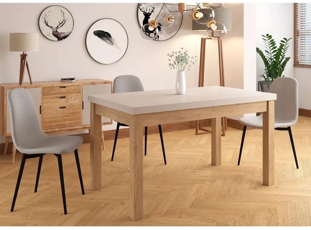Masa extensibila Presto casmir/stejar cremona torro L140-218xl80 cm