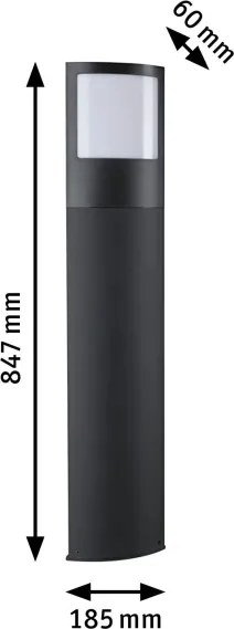 Paulmann 94515 - LED/8,5W IP44 Placă iluminată pentru număr de casă dimabilă PADEA 230V