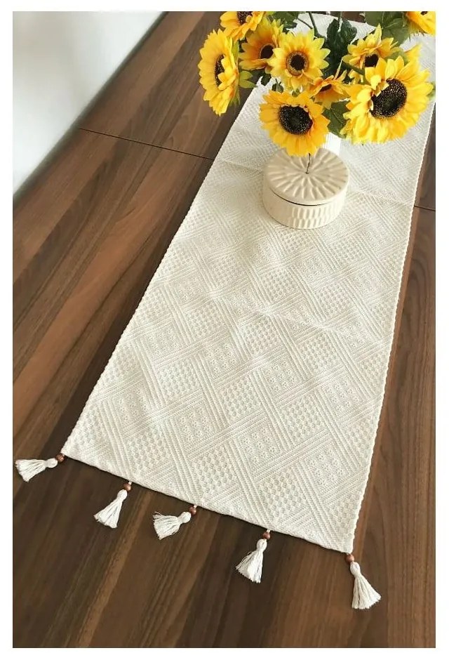 Napron de masă din bumbac organic 40x130 cm – Mila Home