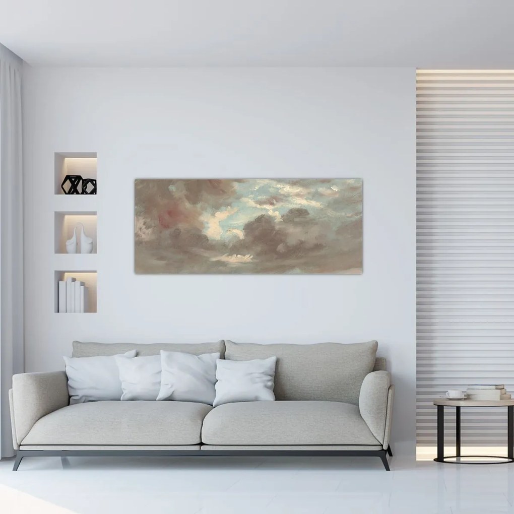 Tablou - John Constable, Cloud Study Stormy Sunset, reproducere (120x50 cm)