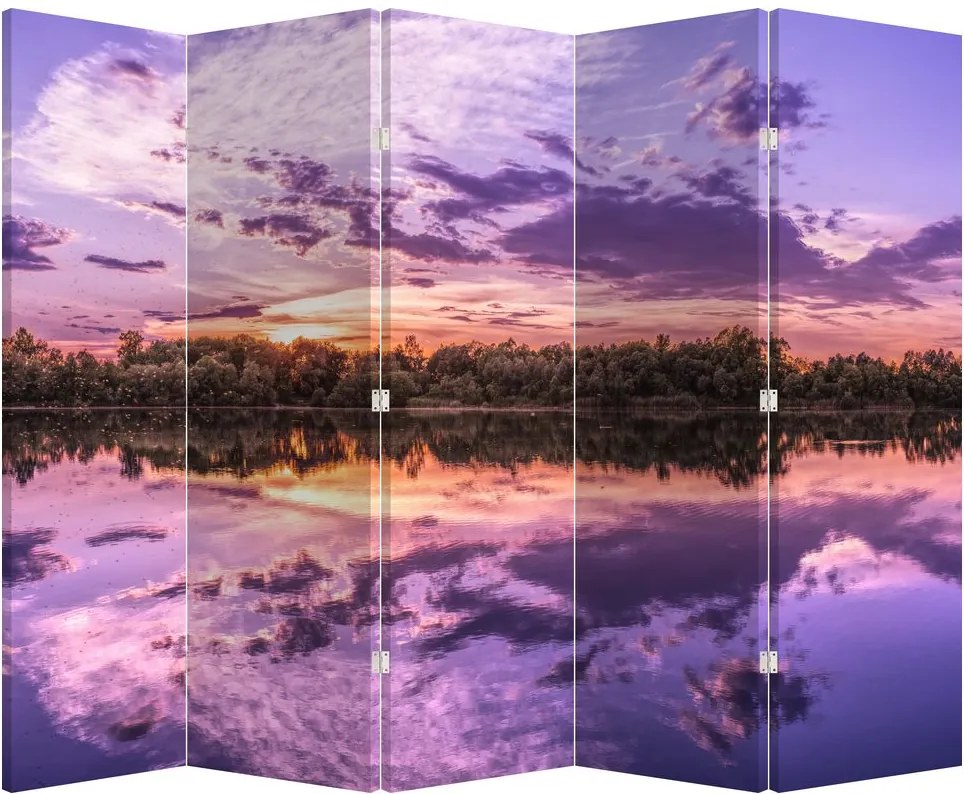 Paravan - Cerul violet (210x170 cm)