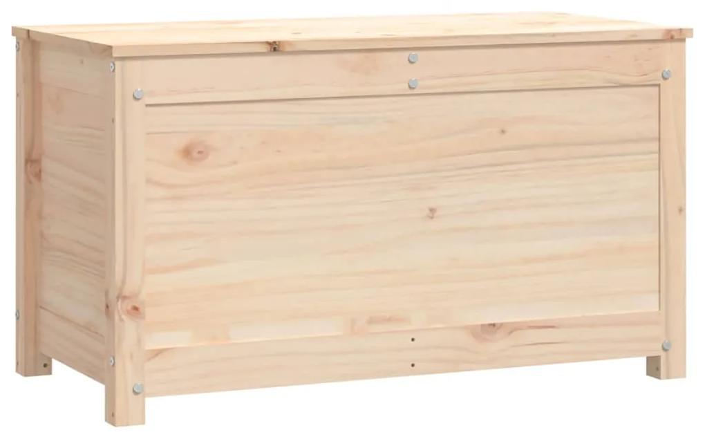 Cutie de depozitare, 80x40x45,5 cm, lemn masiv de pin 1, Maro, 80 x 40 x 45.5 cm