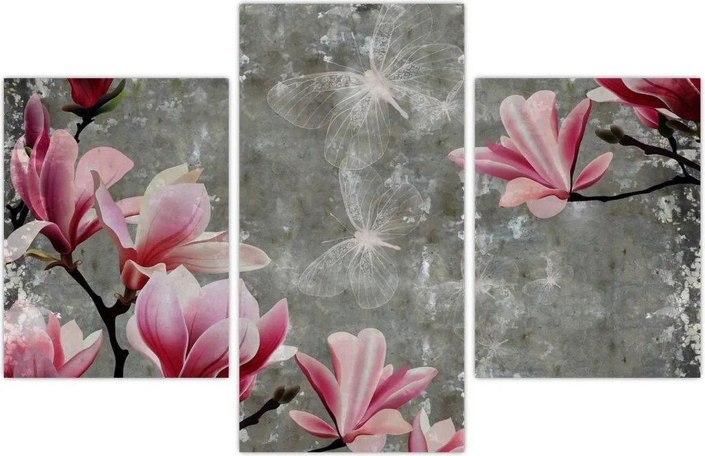 Tablou cu flori (90x60 cm)