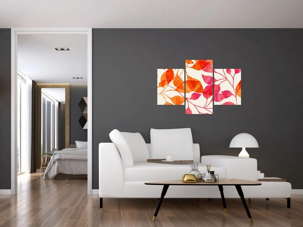 Tablou - Frunze portocalii (90x60 cm)