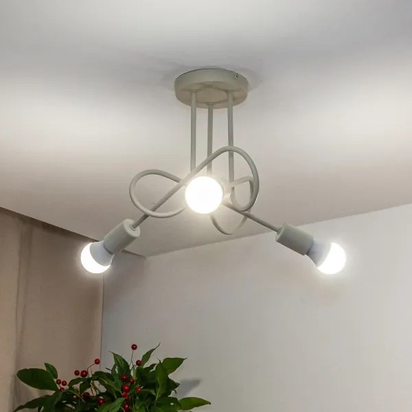 Plafonieră OXFORD 3xE27/15W/230V crem