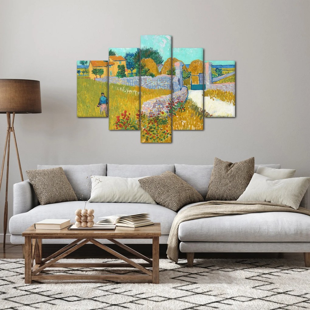 Tablou - Vincent van Gogh, Farmhouse in Provence, reproducere (150x105 cm)