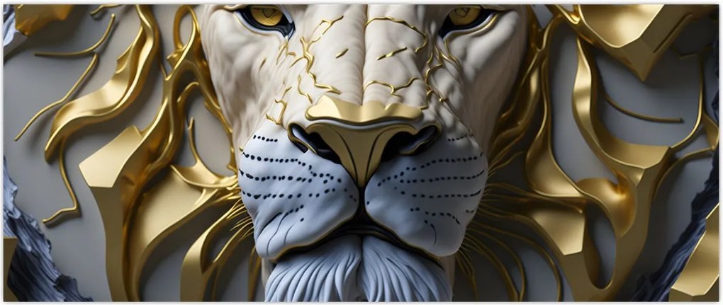 Tablou - Cap de Leu (120x50 cm)