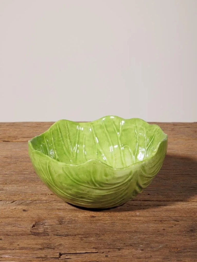 Bol din ceramica, in forma de salata, Lettuce