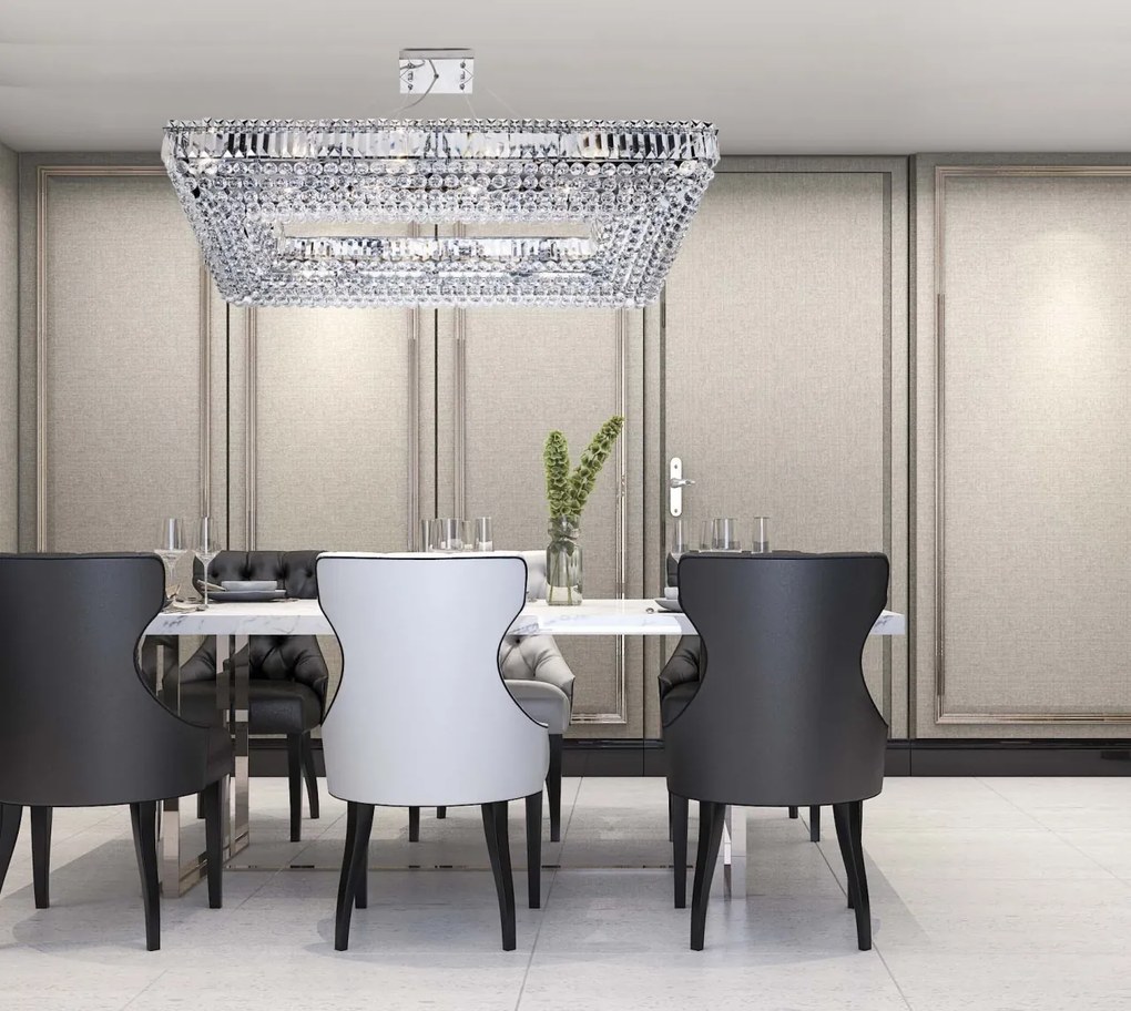 Candelabru XXL cristal design LUX Vesuvius 26L 8382CC SRT