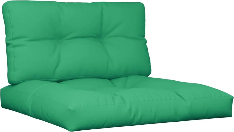 vidaXL Perne de paleți, 2 buc, verde, material textil