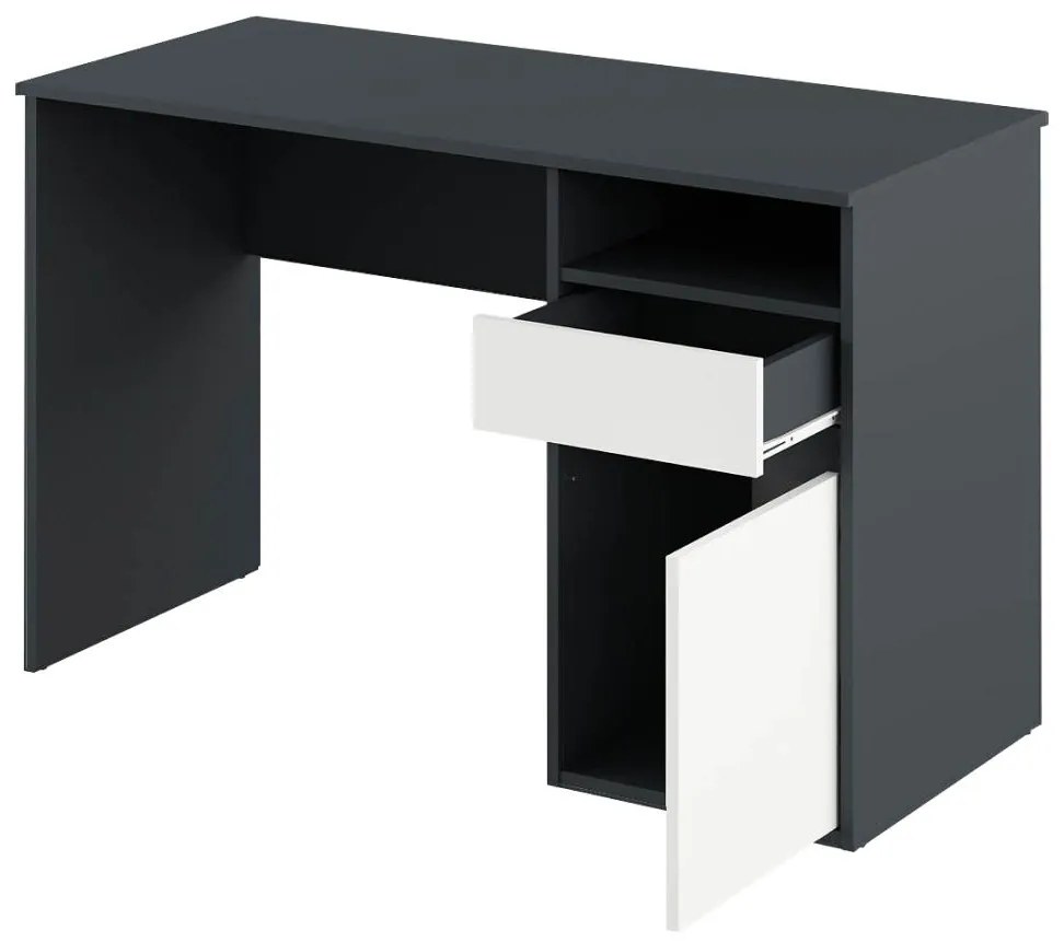 Masă PC Bolegy (grafit + alb) . 1116254