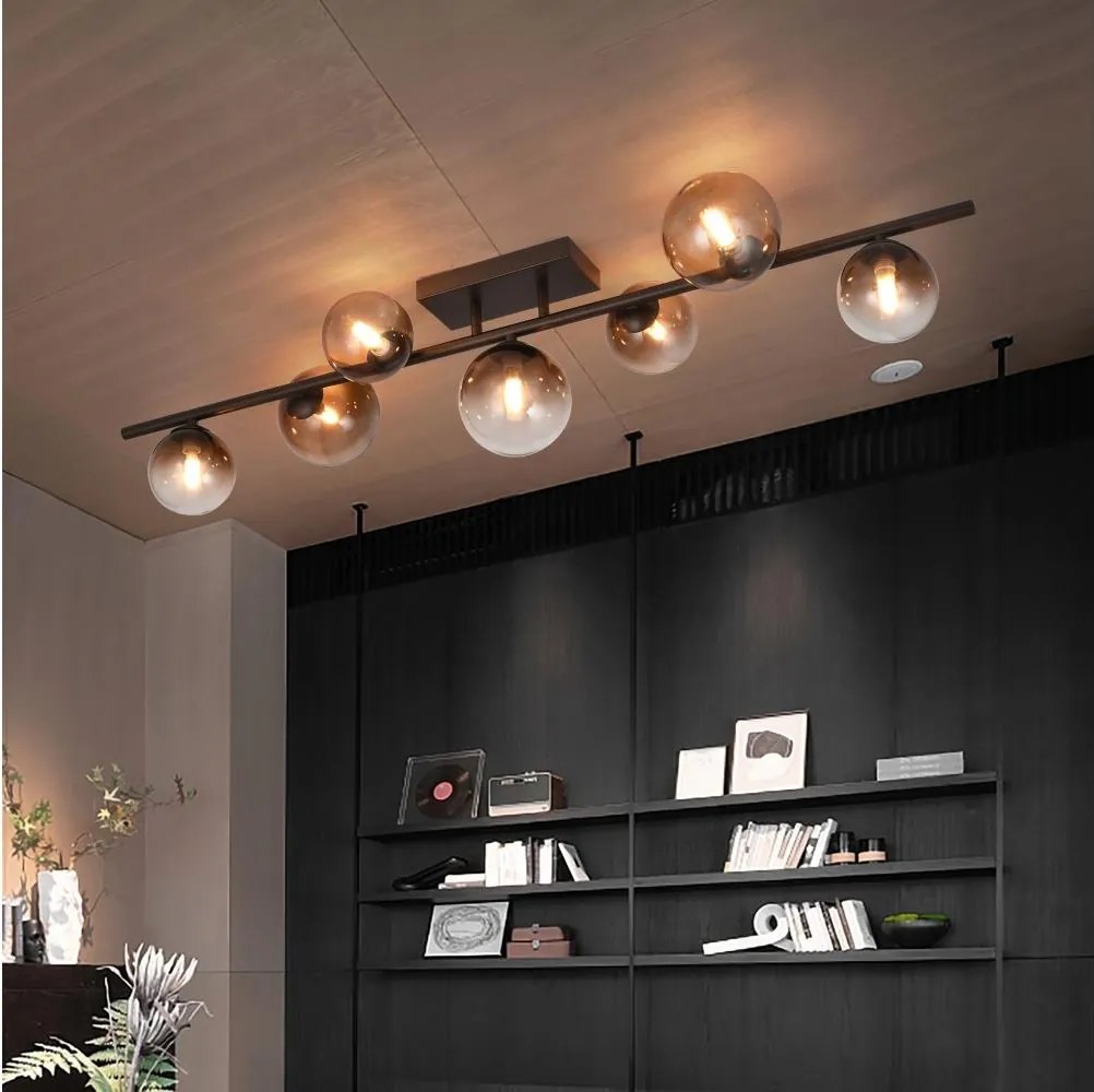 Brilagi - Candelabru LED aplicat MILLA 7xG9/3W/230V maro/maro fumuriu