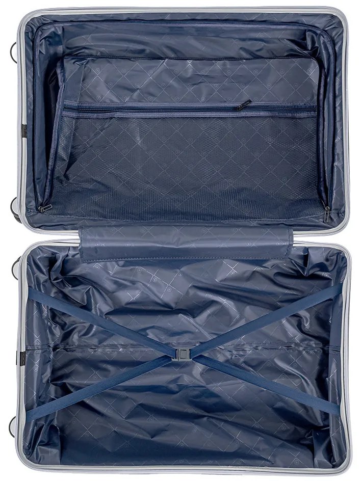 TraveLux Voyager X gurulós bőrönd szett szürke