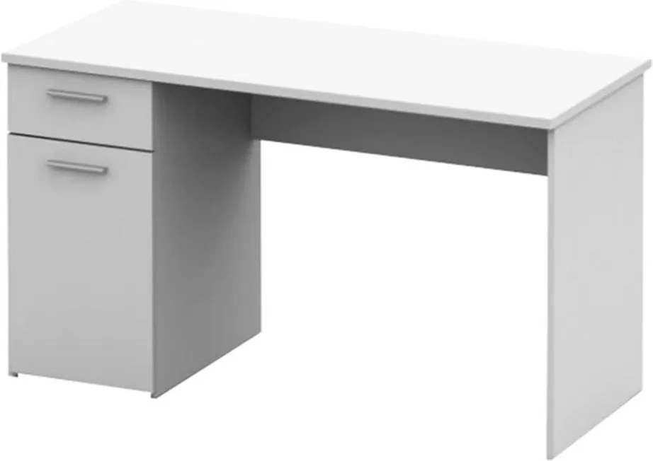 Masă de birou, albă, EGON