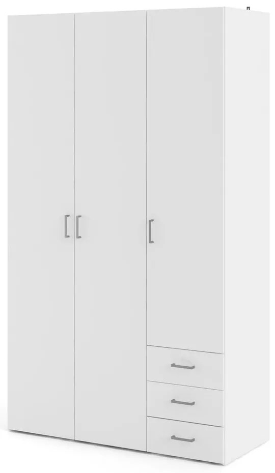 Șifonier alb 116x200 cm Space – Tvilum