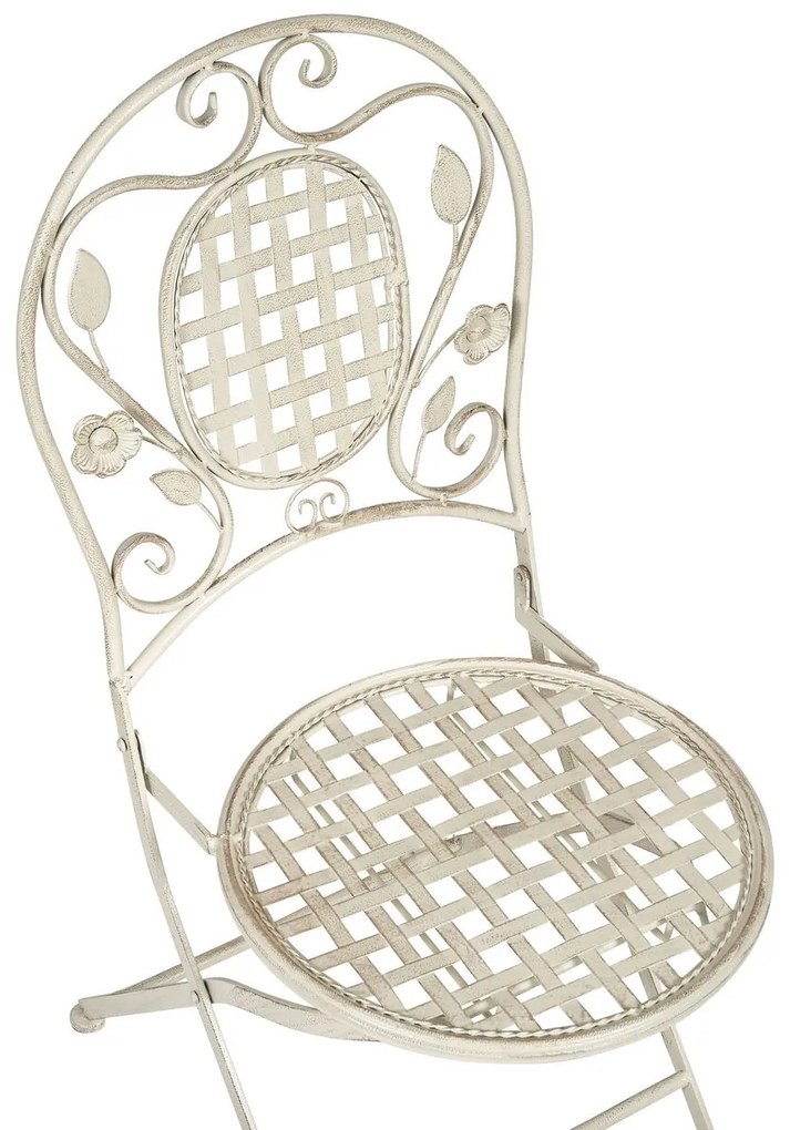 Set 2 buc. scaune de grădină Basilia (alb crem). 1035743