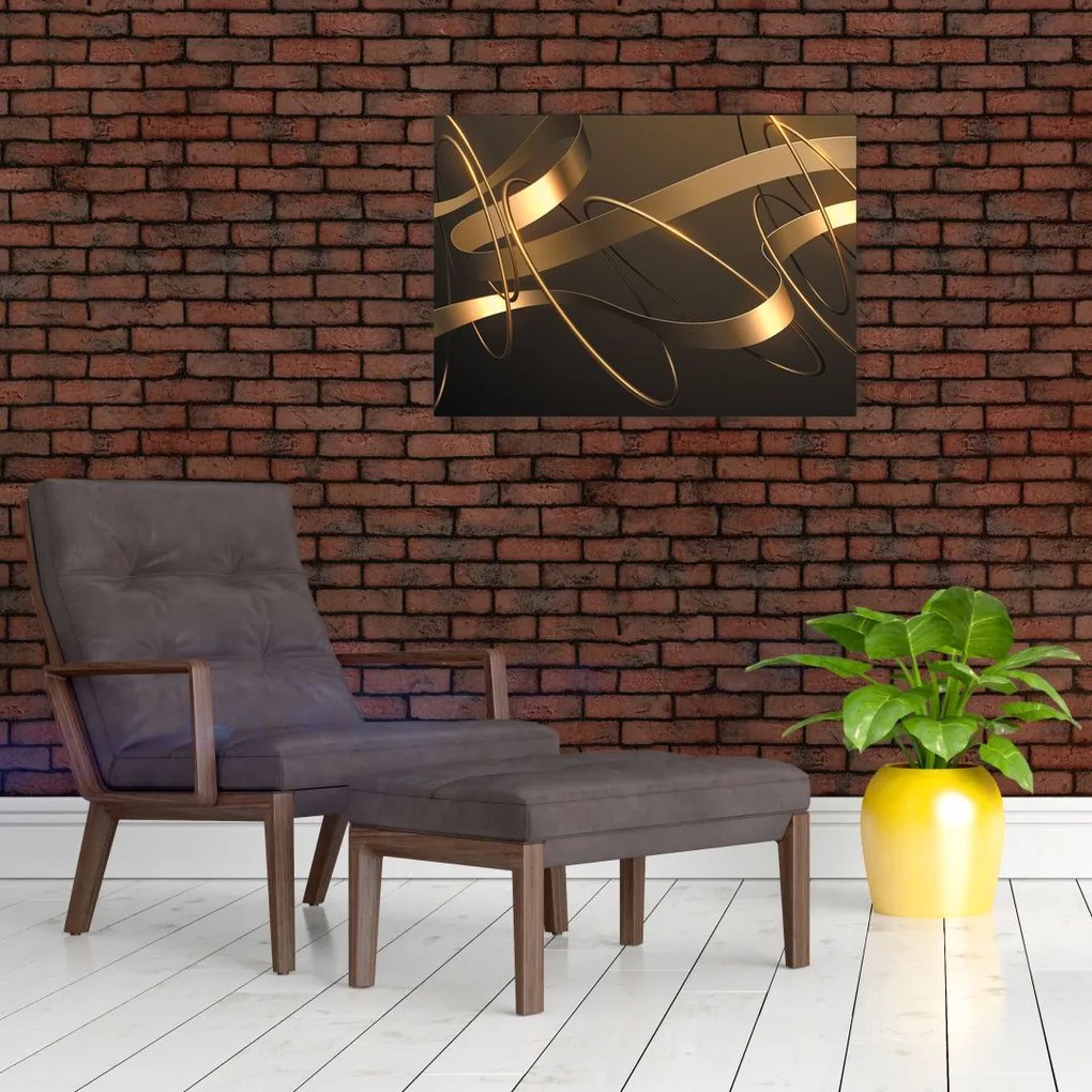 Tablou - Panglici de bronz (70x50 cm)