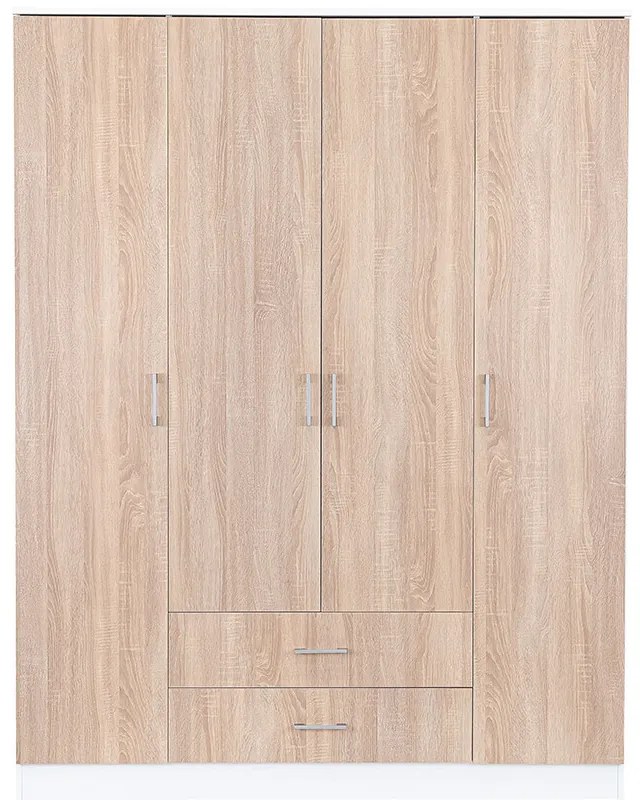 Dulap Miami 160x205 cm stejar sonoma-alb