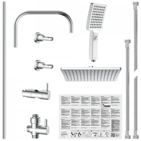 Schütte 60660 - Set de duș MALLORCA, crom lucios