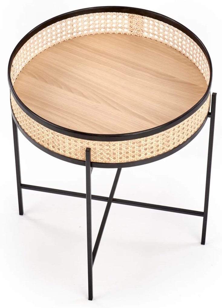 Masuta de cafea Rattan Natural, LANIPA 50x55 cm