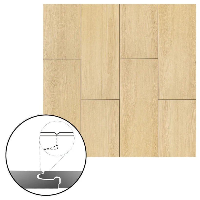 Pardoseală laminată din vinil SPC Leziter Kalahari Oak