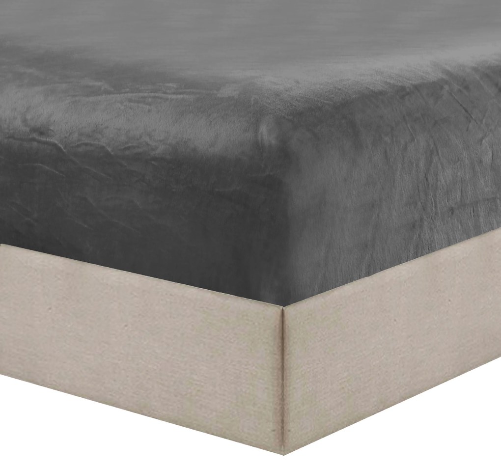 Lenjerie cocolino KOLANTE gri inchis Dimensiune lenjerie de pat: 70 x 80 cm | 140 x 200 cm